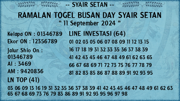 Prediksi Busan Day