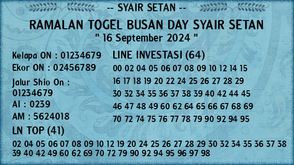 Prediksi Busan Day