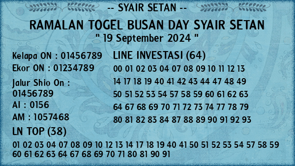 Prediksi Busan Day