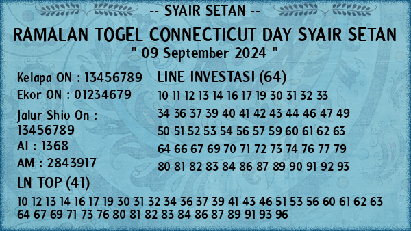 Prediksi Connecticut Day