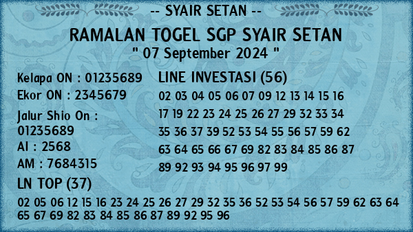 Prediksi SGP