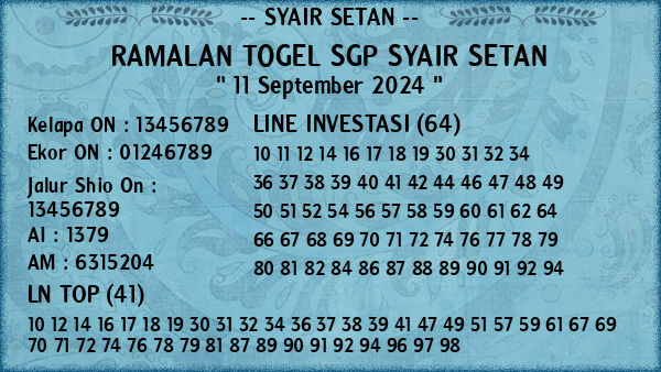 Prediksi SGP