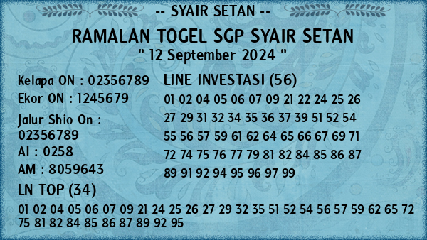 Prediksi SGP