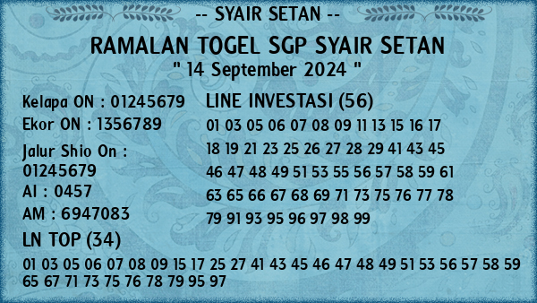 Prediksi SGP