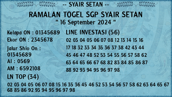 Prediksi SGP