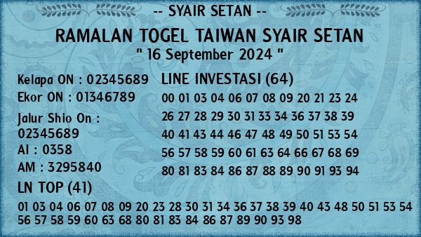 Prediksi Taiwan