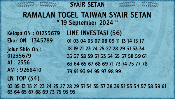 Prediksi Taiwan